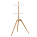Ttap Tripod Floor TV Stand in Light Wood image 0