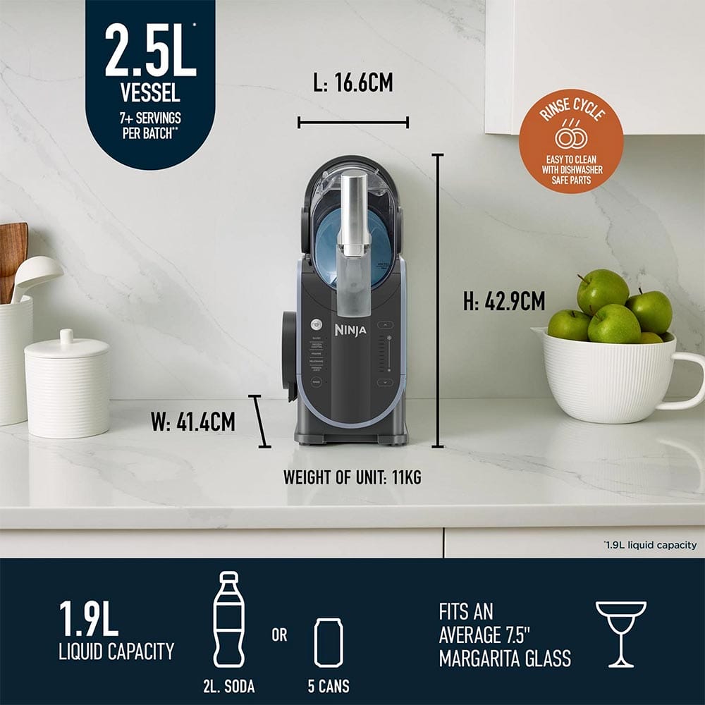 Ninja SLUSHi Frozen Drink Maker in Arctic Blue & Grey - FS301UK image 3