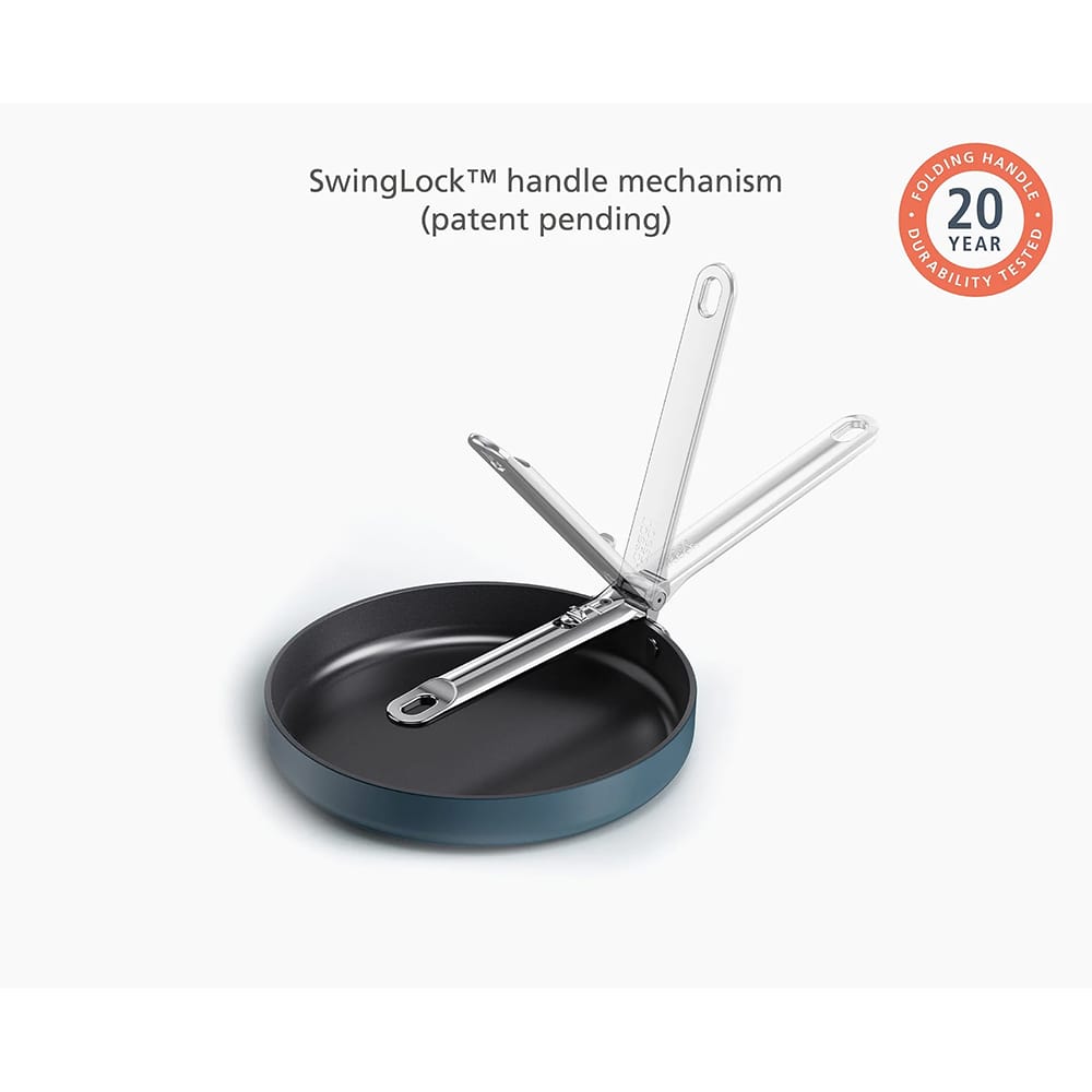 Joseph Joseph Space Folding Handle Ceramic Non-stick 24cm Blue Frying Pan - 45041 image 4