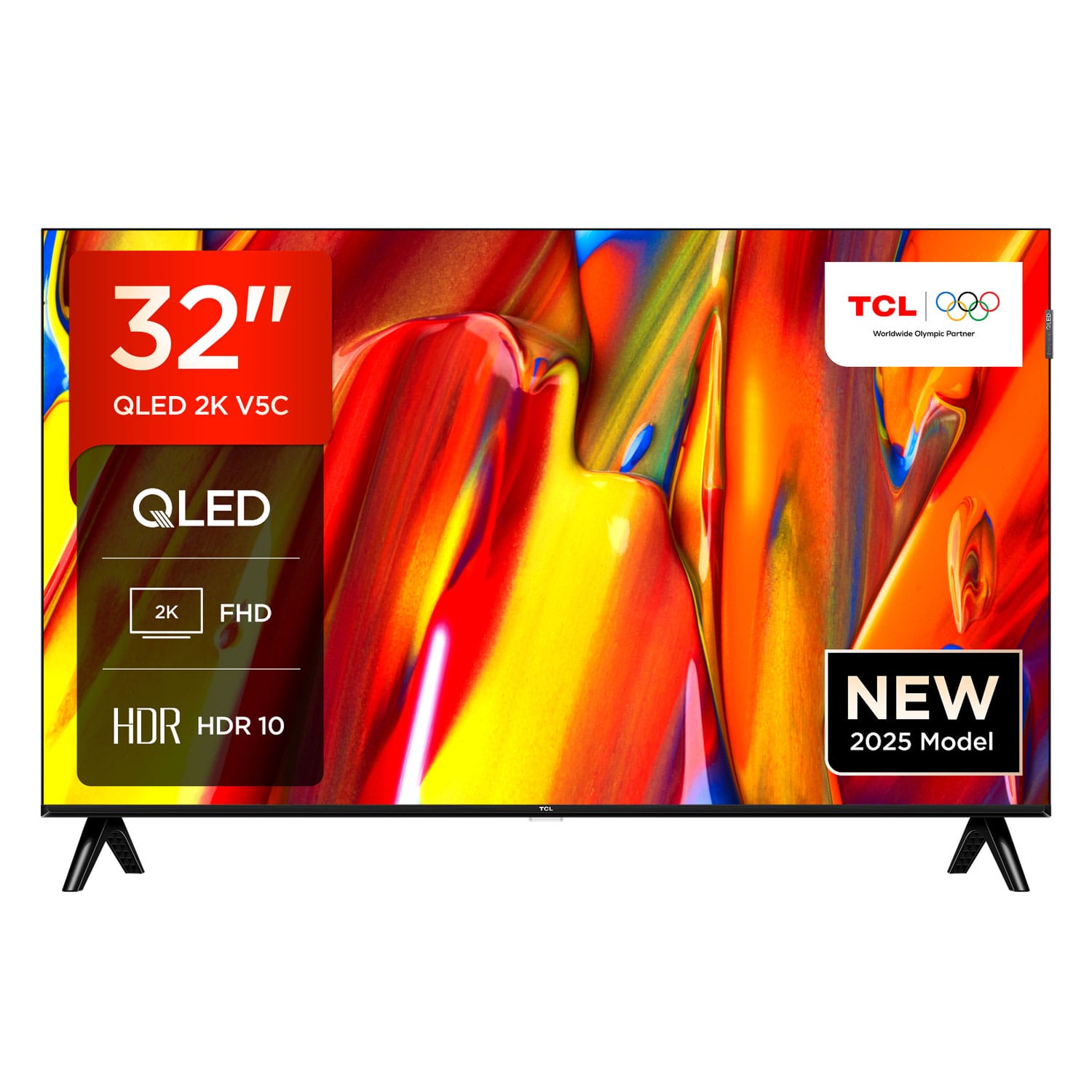 TCL 32V5C-UK 32 Inch, HD LED TV, HDR 10, Google TV, Freeview HD image 0