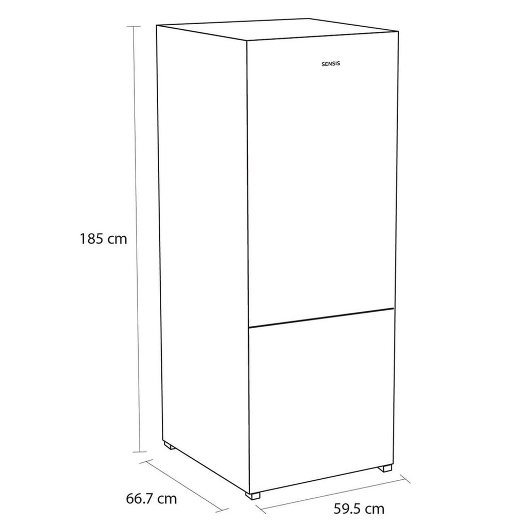 Sensis RFCMF0160EW 185cm Tall Fridge Freezer, 235L Fridge, 120L Freezer, 60cm wide, Frost Free, White image 2