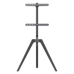 Ttap Tripod Floor TV Stand in Black Wood image 1