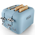 Delonghi Argento Flora 4 Slice Toaster in Blue CT04AZ image 3
