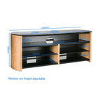 Alphason FW1350SB-Black Finewoods Soundbar 1350 Cabinet image 1