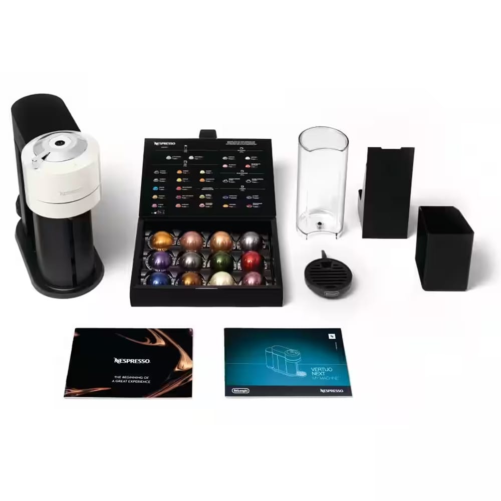 Delonghi Nespresso Vertuo Next Capsule Coffee Machine in White - ENV120W image 1