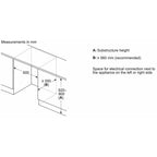 Bosch GUN21VFE0G Undercounter Integrated Fixed Hinge Freezer, 85 Litres, NoFrost, 60cm Wide image 4