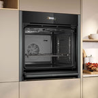 Neff B54CR31G0B Built In Single Electric Multi-function Fan Oven with Grill, Slide&Hide®, Graphite