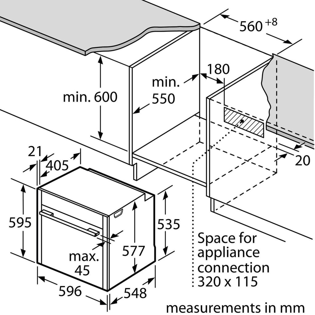Neff B54CR31G0B Built In Single Electric Multi-function Fan Oven with Grill, Slide&Hide®, Graphite