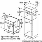 Neff B54CR31G0B Built In Single Electric Multi-function Fan Oven with Grill, Slide&Hide®, Graphite