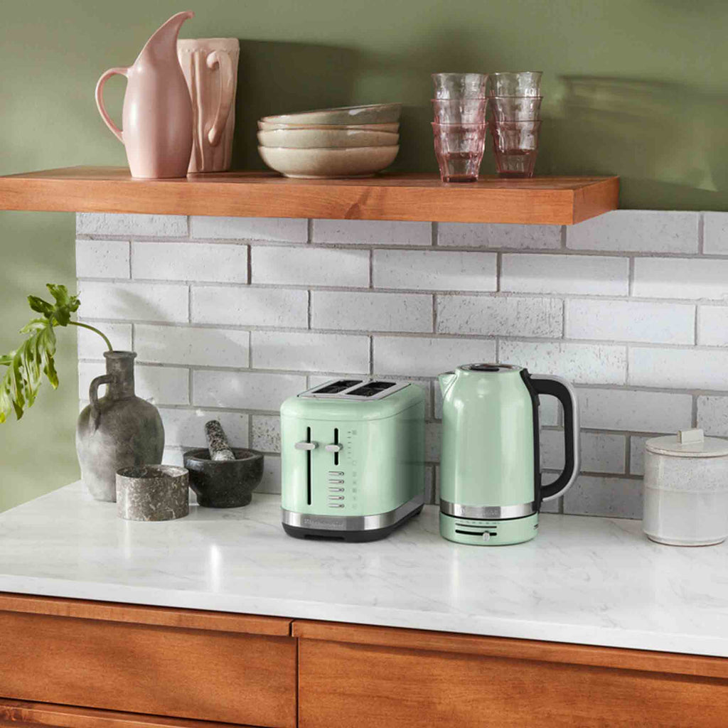 KitchenAid Manual Control 2 Slot Toaster in Pistachio 5KMT2109BPT image 3