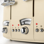 Delonghi Argento Flora 4 Slice Toaster in Beige CT04BG image 1