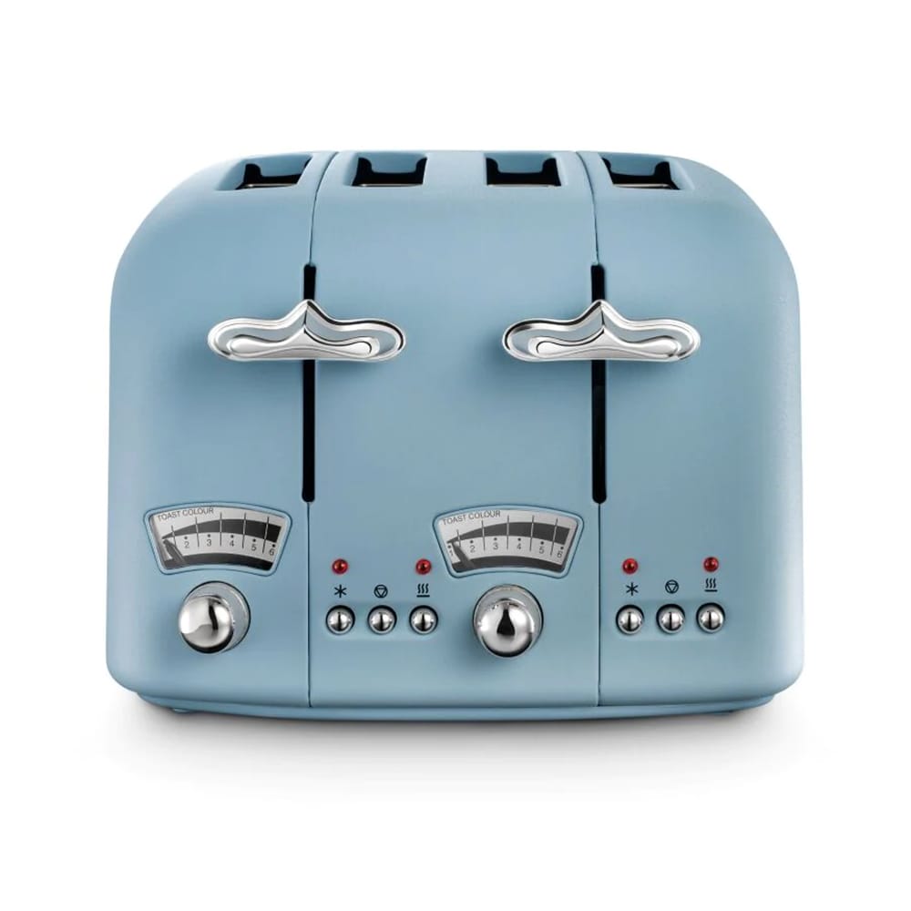 Delonghi Argento Flora 4 Slice Toaster in Blue CT04AZ image 0
