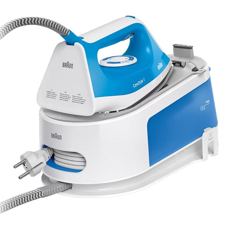 Braun CareStyle 1 Steam Generator Iron in White & Blue - IS1012 image 0