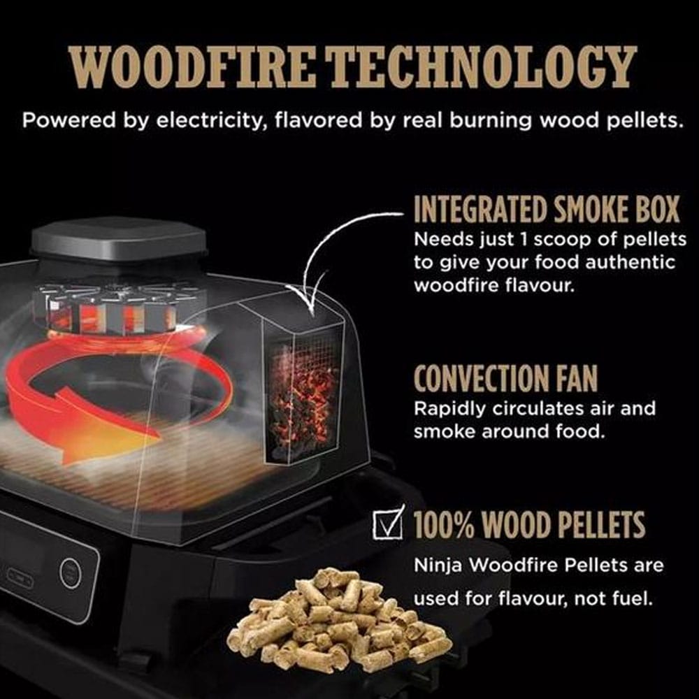 Ninja Woodfire Electric BBQ Grill & Smoker OG701UK image 6