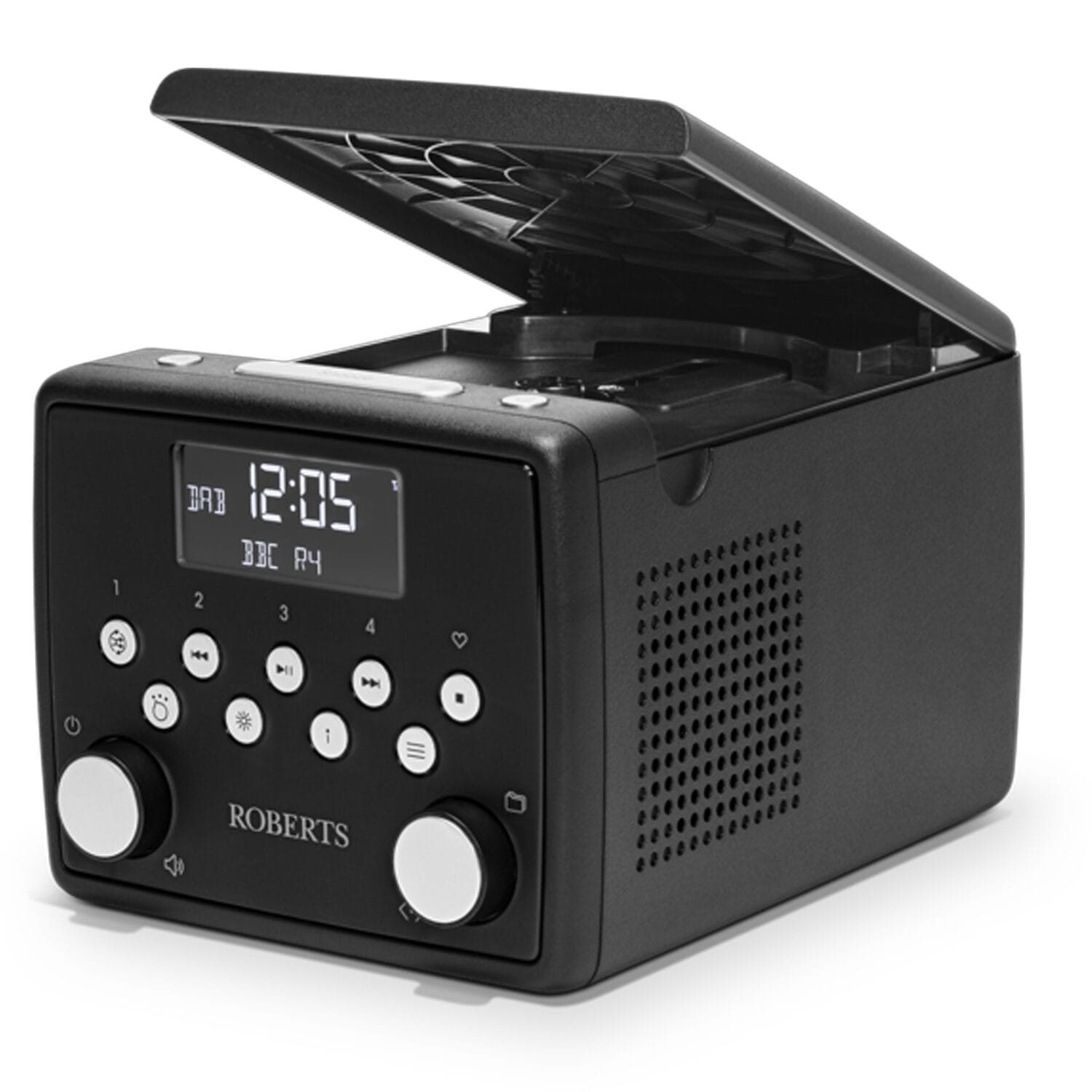 Roberts SOUND49BK DAB+/CD Bedside Alarm Clock Radio image 1