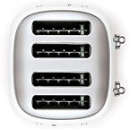 Smeg TSF03WHUK Retro Style 4 Slice Toaster White image 4