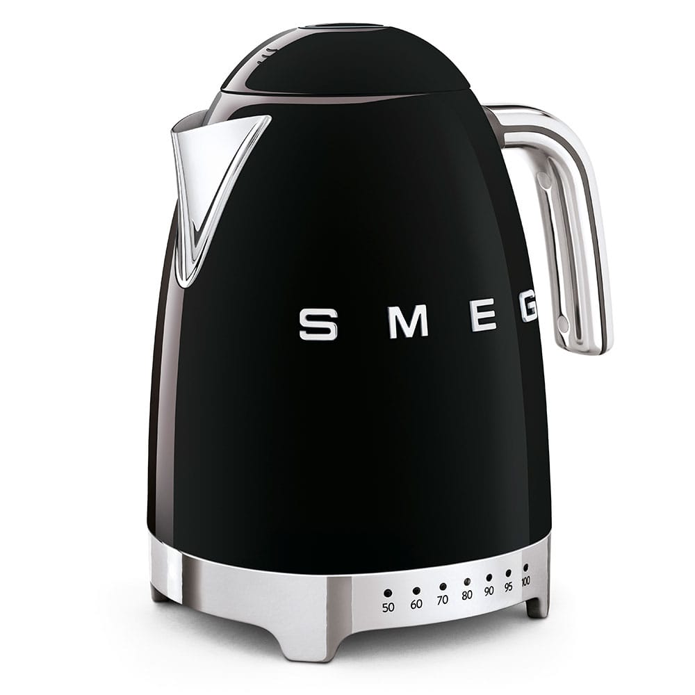 Smeg KLF04BLUK 50's Retro Variable Temperature Kettle in Black image 1