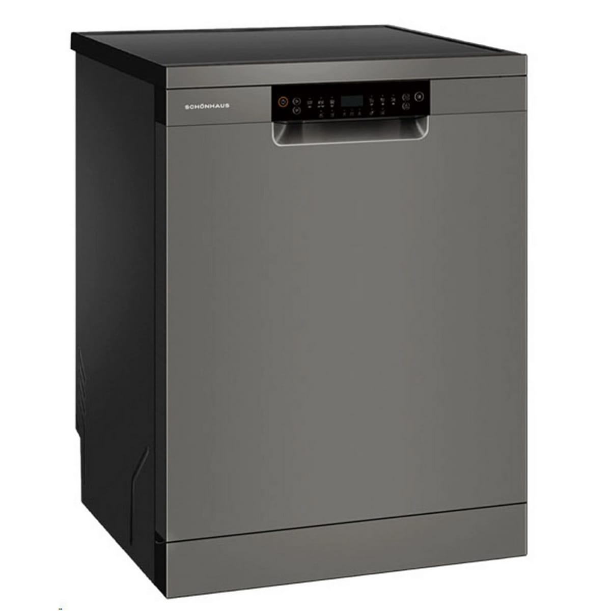 Schönhaus DWSF0115FSBG 15 Place Setting Freestanding Dishwasher, 60cm Wide, Graphite image 1