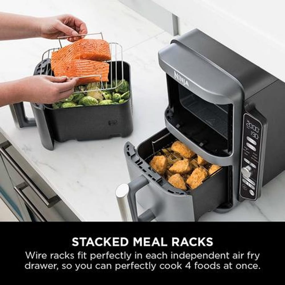 Ninja Double Stack XL 2-Drawer 9.5L Air Fryer in Grey SL400UK image 8