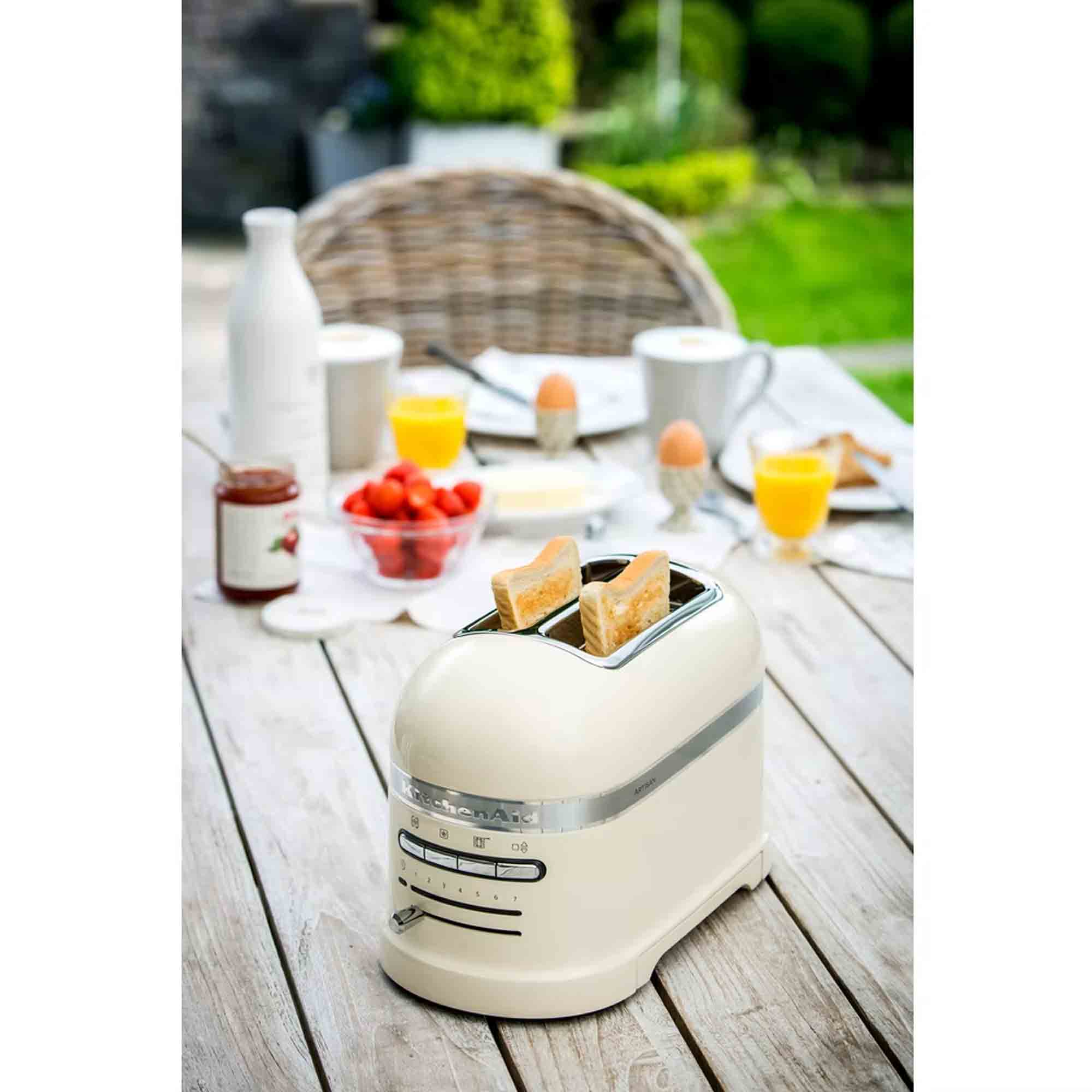 KitchenAid Artisan 2-Slot Toaster in Almond Cream 5KMT2204BAC image 3