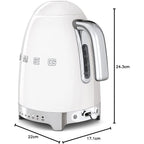 Smeg KLF04WHUK 50's Retro Variable Temperature Kettle in White image 2