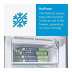 Bosch KGN34NLEAG 186cm Tall Fridge Freezer, 193L Fridge, 105L Freezer, 60cm Wide, NoFrost, Silver image 6