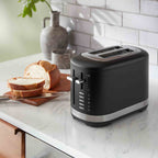 KitchenAid Manual Control 2 Slot Toaster in Matte Black 5KMT2109BBM image 3