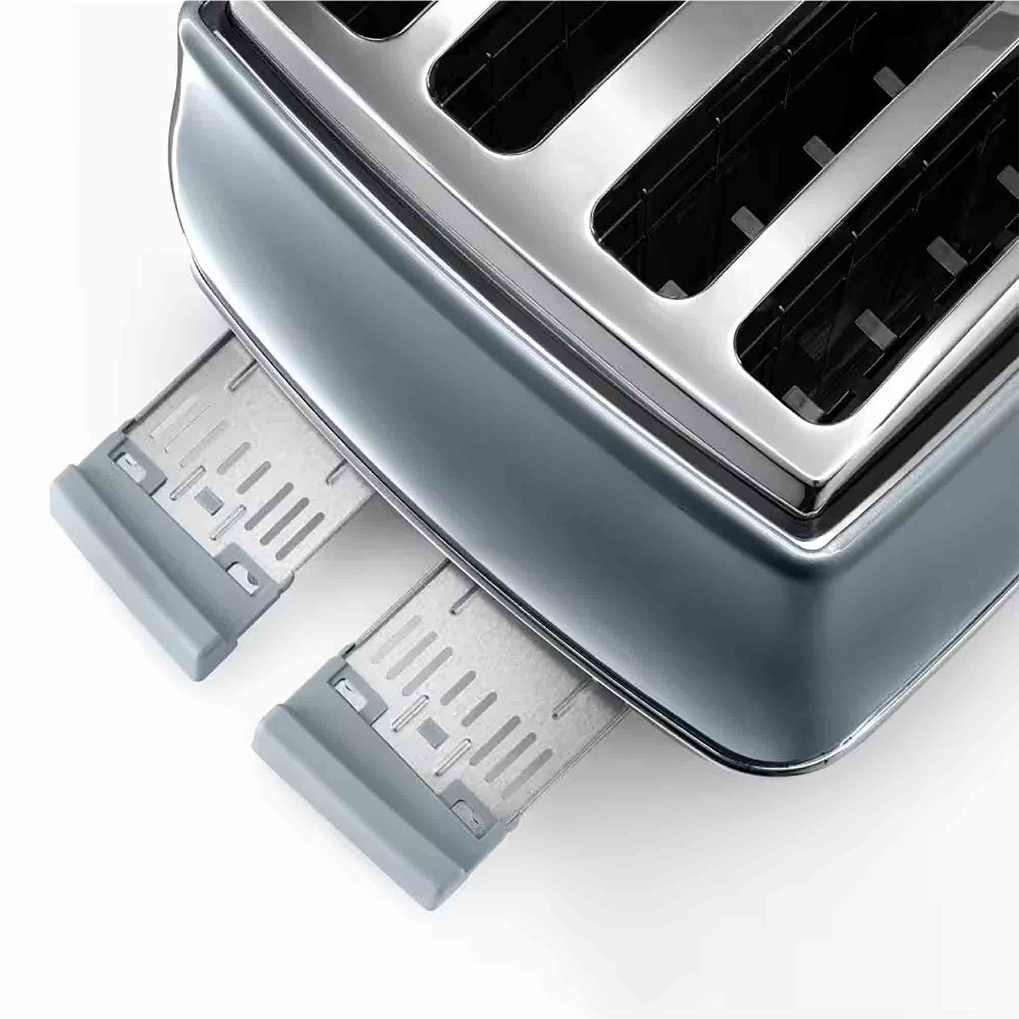 Delonghi Icona Metallics 4 Slice Toaster in Blue - CTOT4003AZ image 3