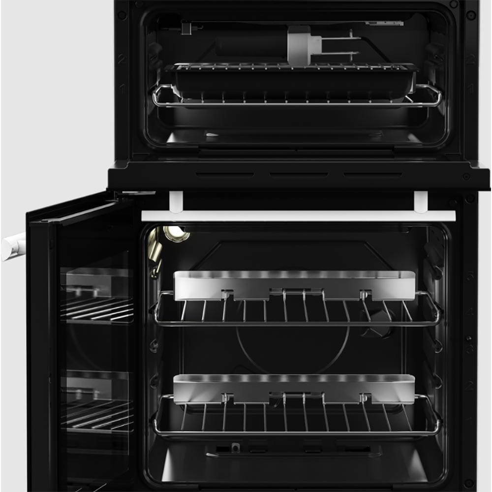 Beko EDG507W 50cm Freestanding Gas Oven and Gas Grill Gas Cooker with Gas Hob, White image 2