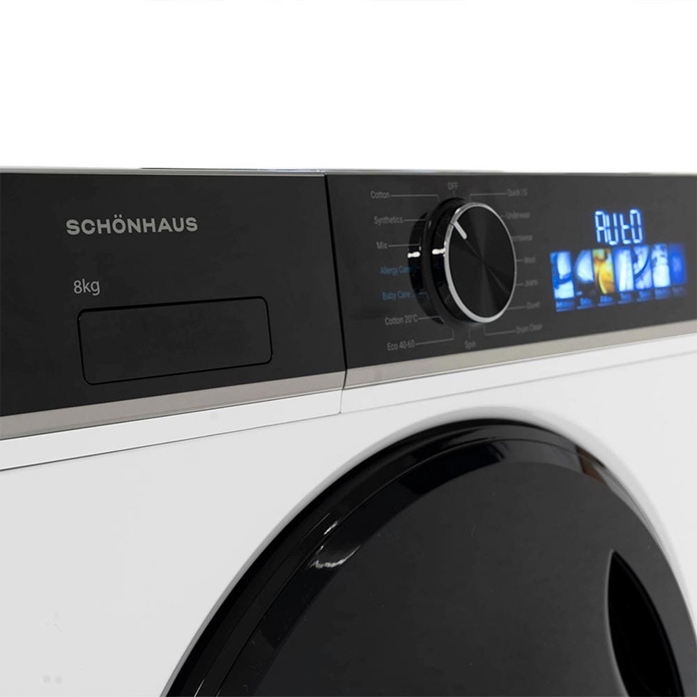 Schonhaus WMSF01814AW 8kg, 1400 Spin, Freestanding Washing Machine with Quick Wash, White image 4