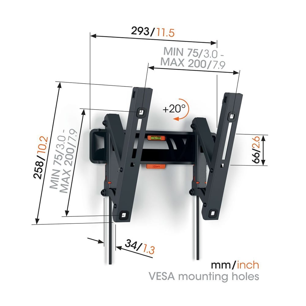 Vogels TVM3215 Tilting Wall Bracket image 2