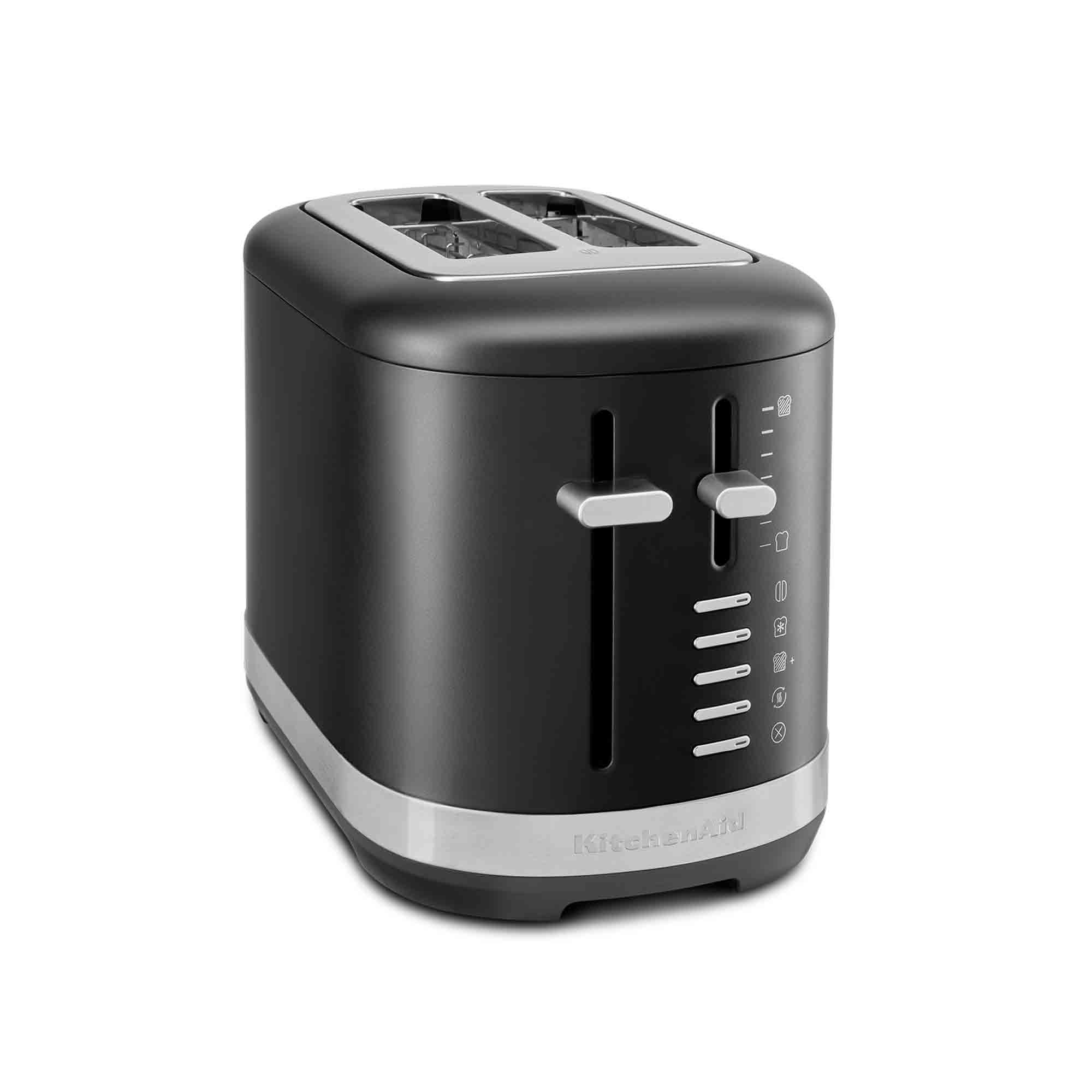 KitchenAid Manual Control 2 Slot Toaster in Matte Black 5KMT2109BBM image 0