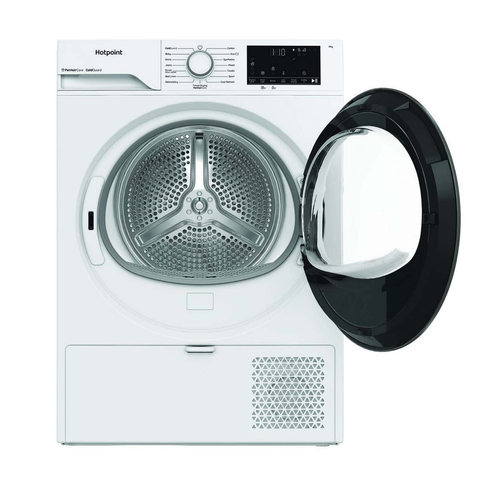 Hotpoint CHD93MWWUK 9kg, Sensor Dry, Freestanding Heat Pump Tumble Dryer, White