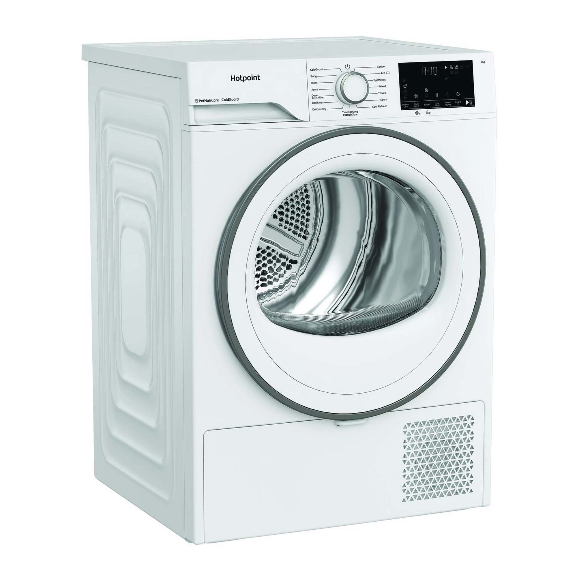 Hotpoint CHD93MWWUK 9kg, Sensor Dry, Freestanding Heat Pump Tumble Dryer, White