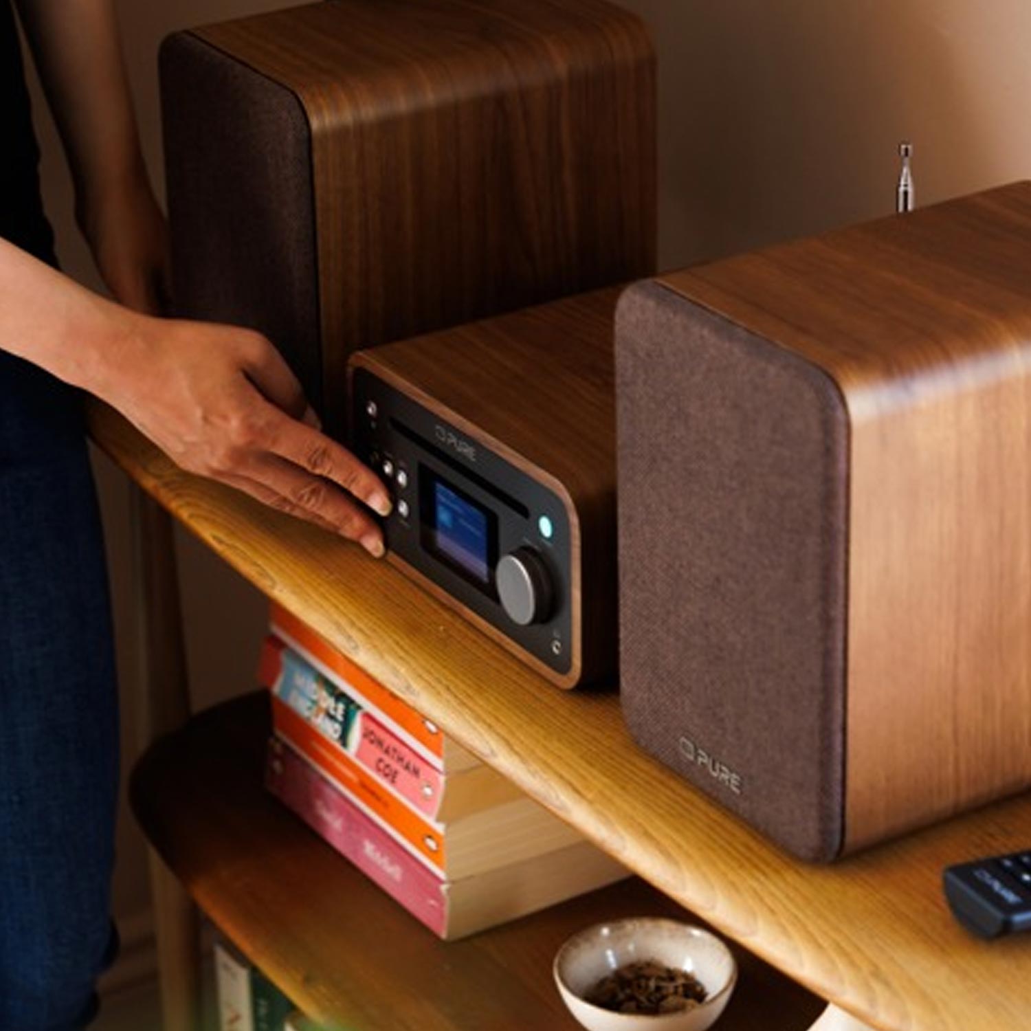 Pure Classic Stereo Mini DAB+/FM Bluetooth Micro Hi-Fi System with CD Player