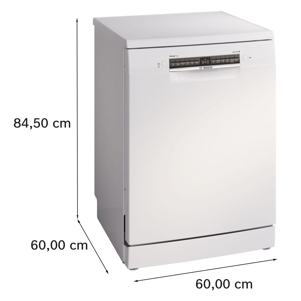 Bosch SMS4EMW06G 14 Place Setting Freestanding Dishwasher, 60cm Wide, White image 4