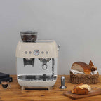 Smeg Espresso Coffee Machine with Grinder in Cream EGF03CRUK image 7