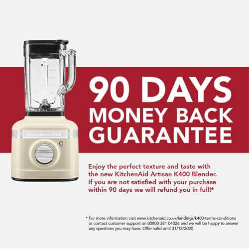 KitchenAid 5KSB4026BAC K400 Artisan Blender Cream image 1