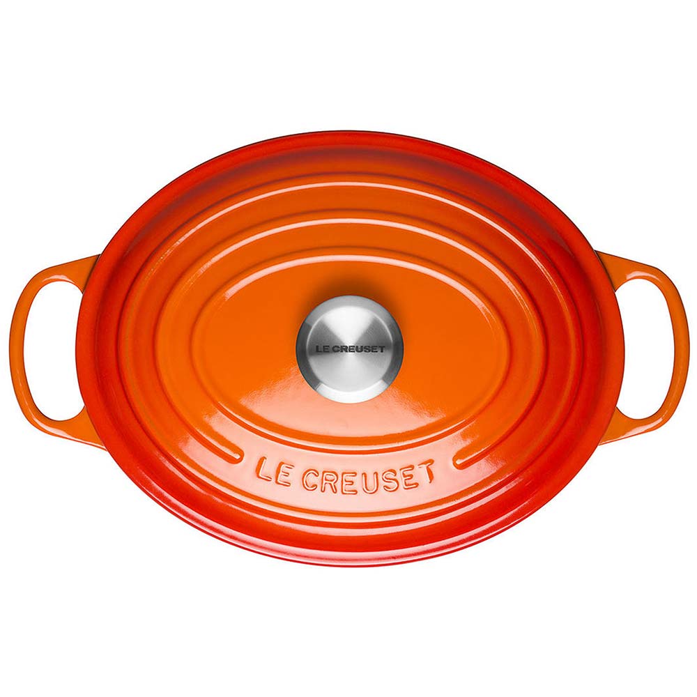 Le Creuset Signature Cast Iron Oval Casserole Dish Volcanic 29cm image 2