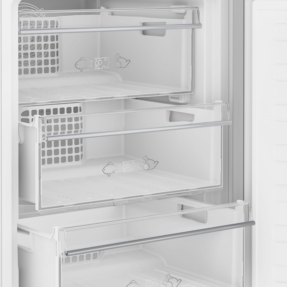 Blomberg KGM4524 153cm Tall Fridge Freezer, 143 Litre Fridge, 77 Litre Freezer, 54cm Wide, Frost Free, White image 4