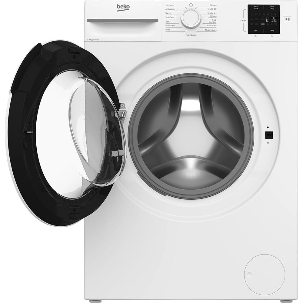 Beko BMN3WT3821W 8kg, 1200 Spin Freestanding Washing Machine with Quick Wash, White image 5