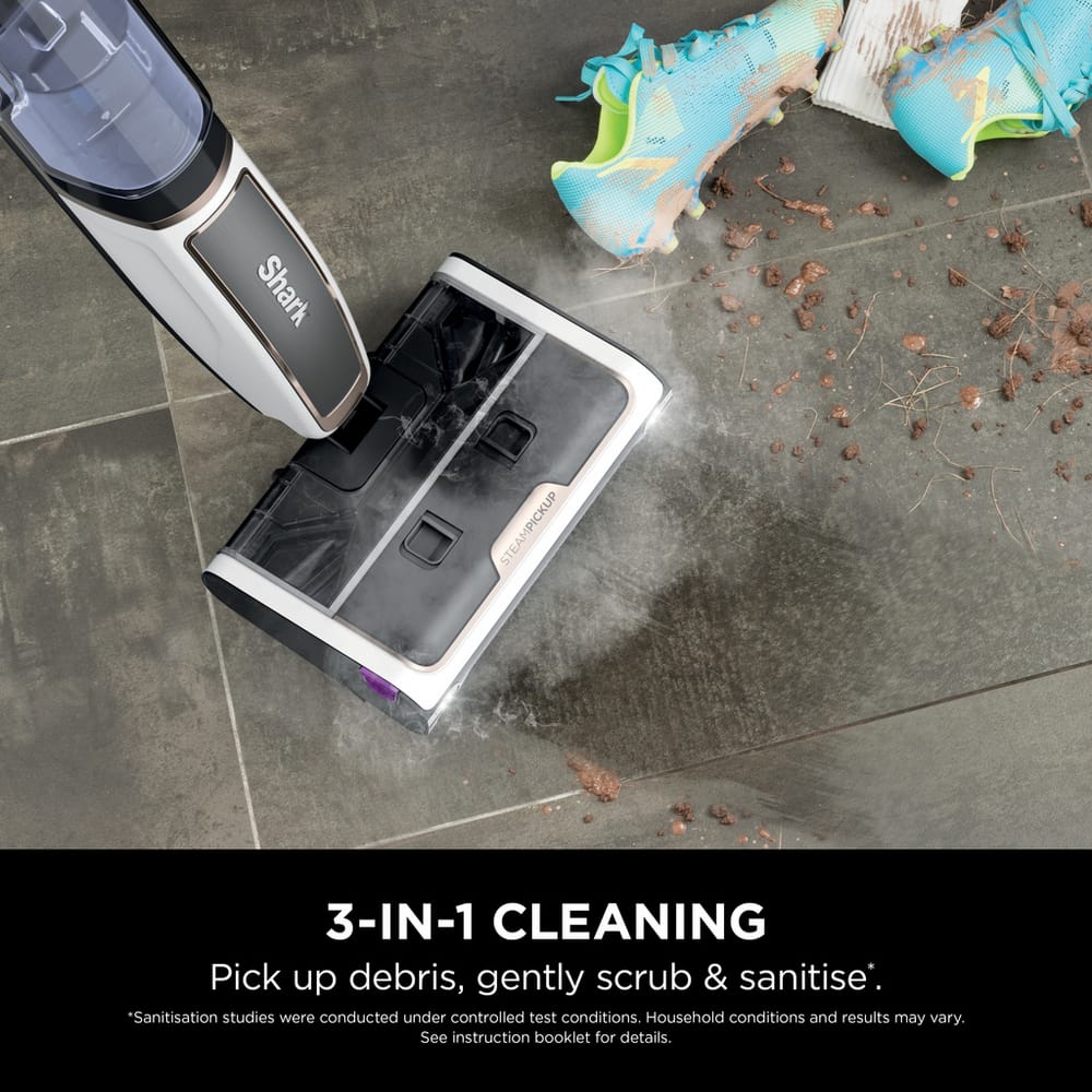 Shark SteamPickUp Hard Floor Cleaner in White - SD200UK image 7