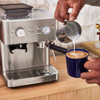 KitchenAid Semi Automatic Espresso Machine with Burr Grinder in Stainless Steel - 5KES6551BSX image 4