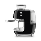 Smeg Espresso Coffee Machine with Grinder in Black EGF03BLUK image 1