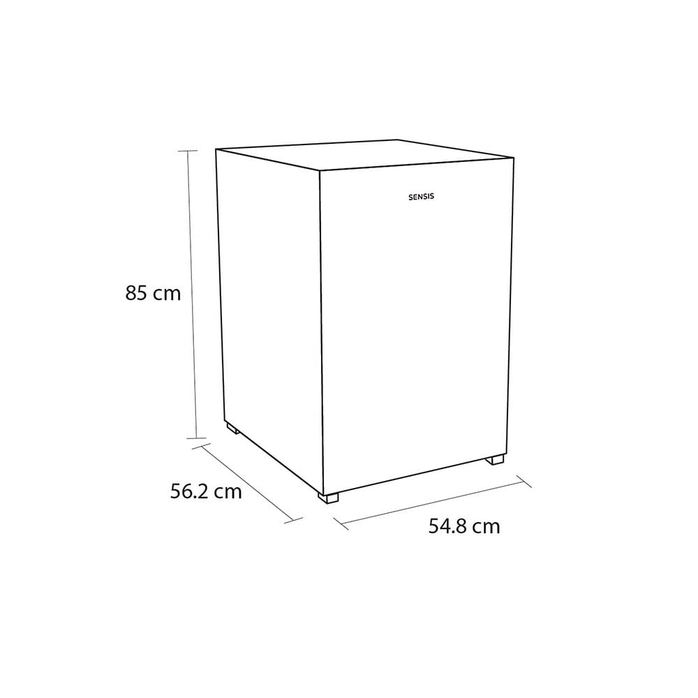 Sensis RFUCF01L54EW Undercounter Larder Fridge, 129 Litre Capacity, 55cm Wide, White image 2