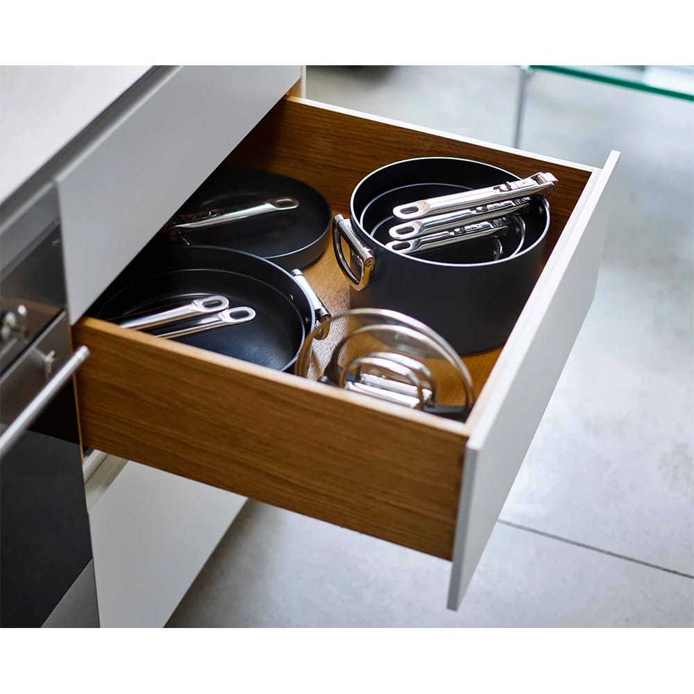 Joseph Joseph Space Folding Handle Ceramic Non-stick 23cm Blue Saucepan & Lid - 45039 image 2