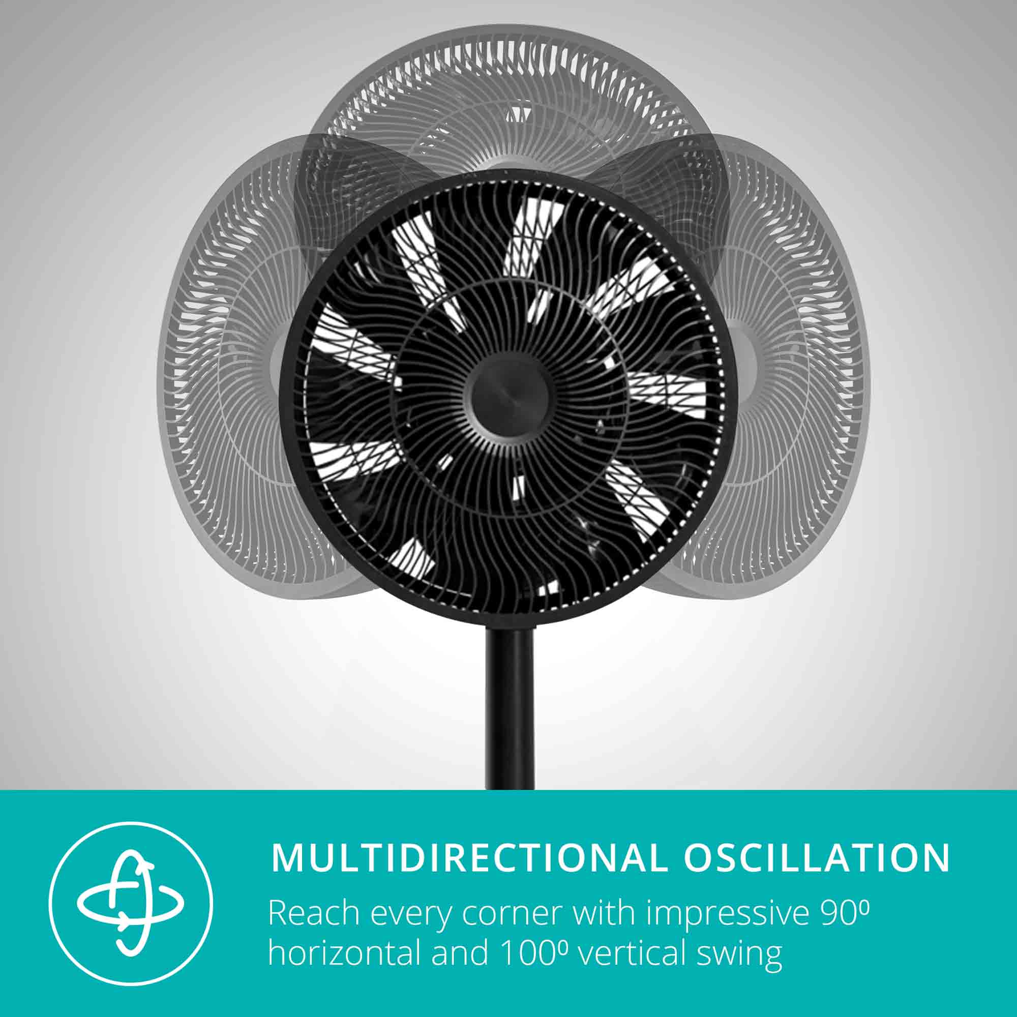 Duux Whisper Flex Smart Fan in Black - DXCF10 image 8
