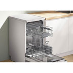 Bosch SPS2IKW01G 9 Place Setting Freestanding Slimline Dishwasher, 45cm Wide, White image 1