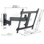Vogels TVM3445 Full Motion Wall Bracket in Black image 2