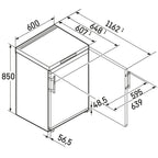 Liebherr FCI1624 Undercounter Freezer, 107 Litre Capacity, 60cm Wide, Smart Frost, White image 3